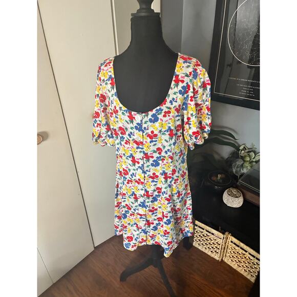RIXO Floral Button-Front Dress Gorgeous 90s-Inspired Print Based on Measurements - Picture 2 of 12